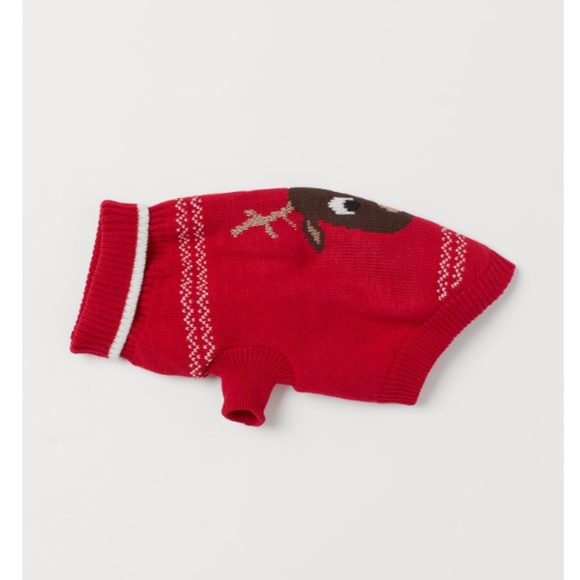 H&M Red Dog Reindeer Holiday Sweater - Picture 5 of 9